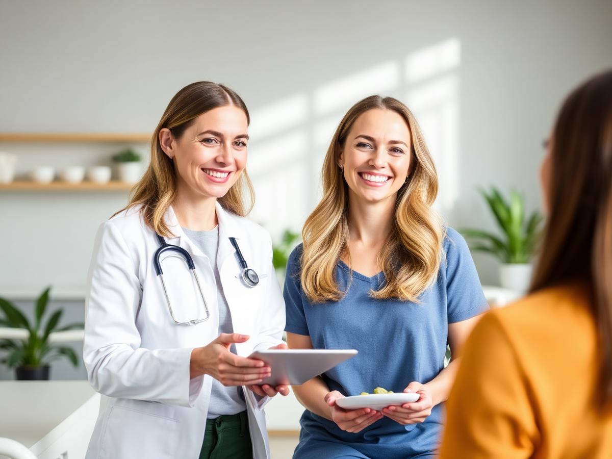 Diëtist van Detox Fit Week tijdens consult